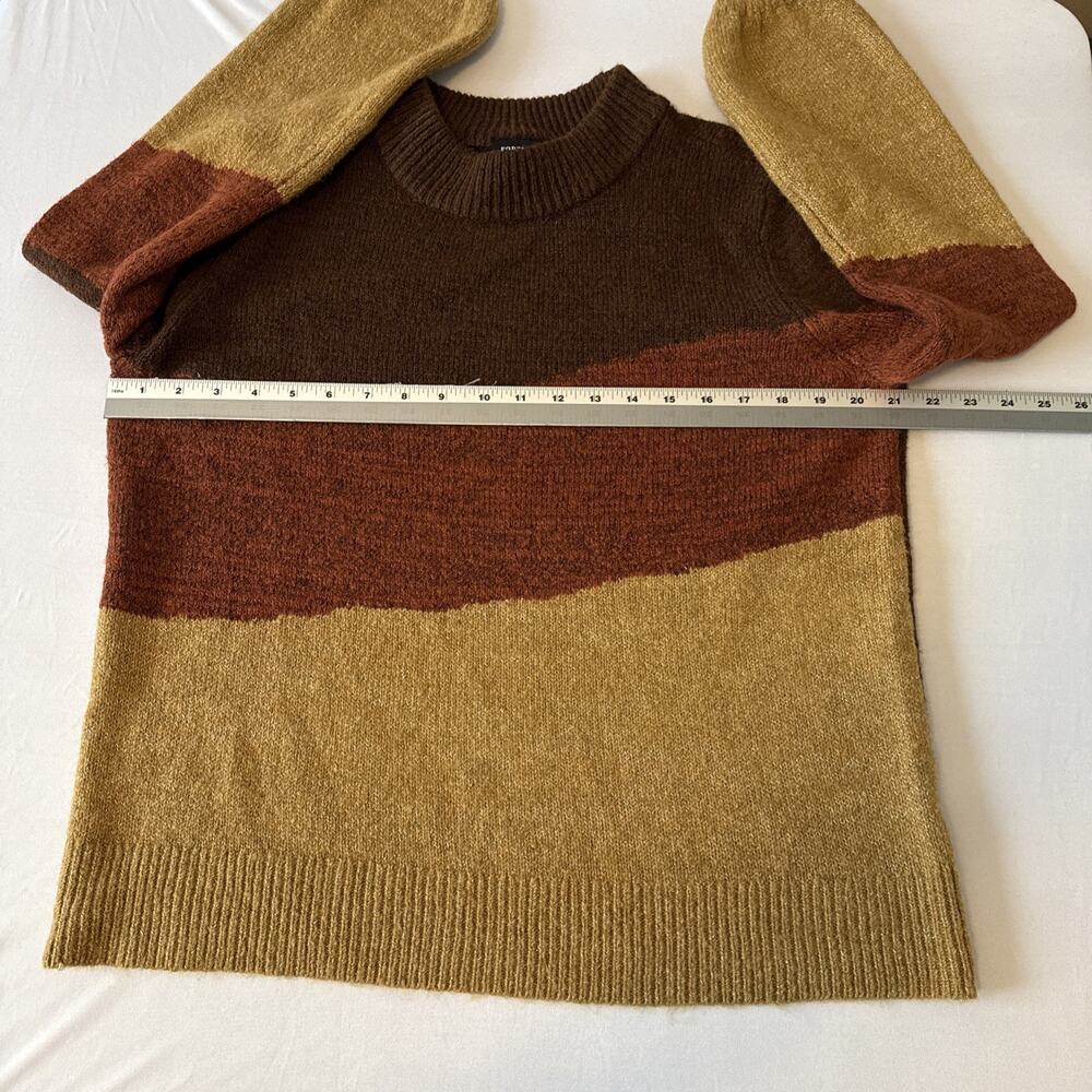 Fortune & Ivy Womens M Boho Fall Color block Stripe Lightweight Sweater Academia - Picture 5 of 9